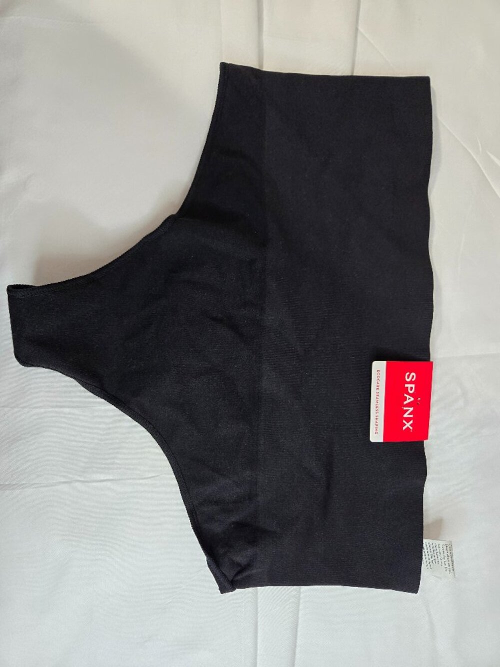 SPANX XL black ecocare thong undwear seamless shaping